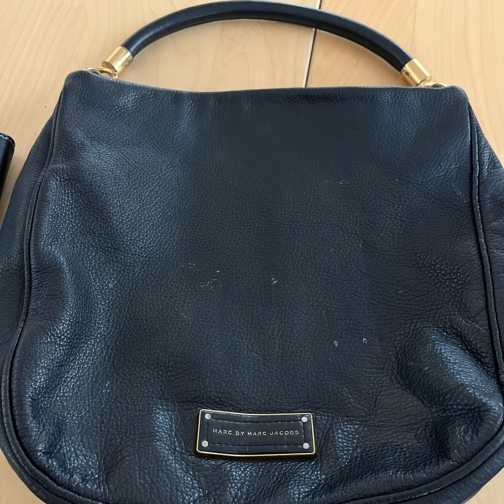 Marc by Marc Jacobs Black Leather Hobo Bag